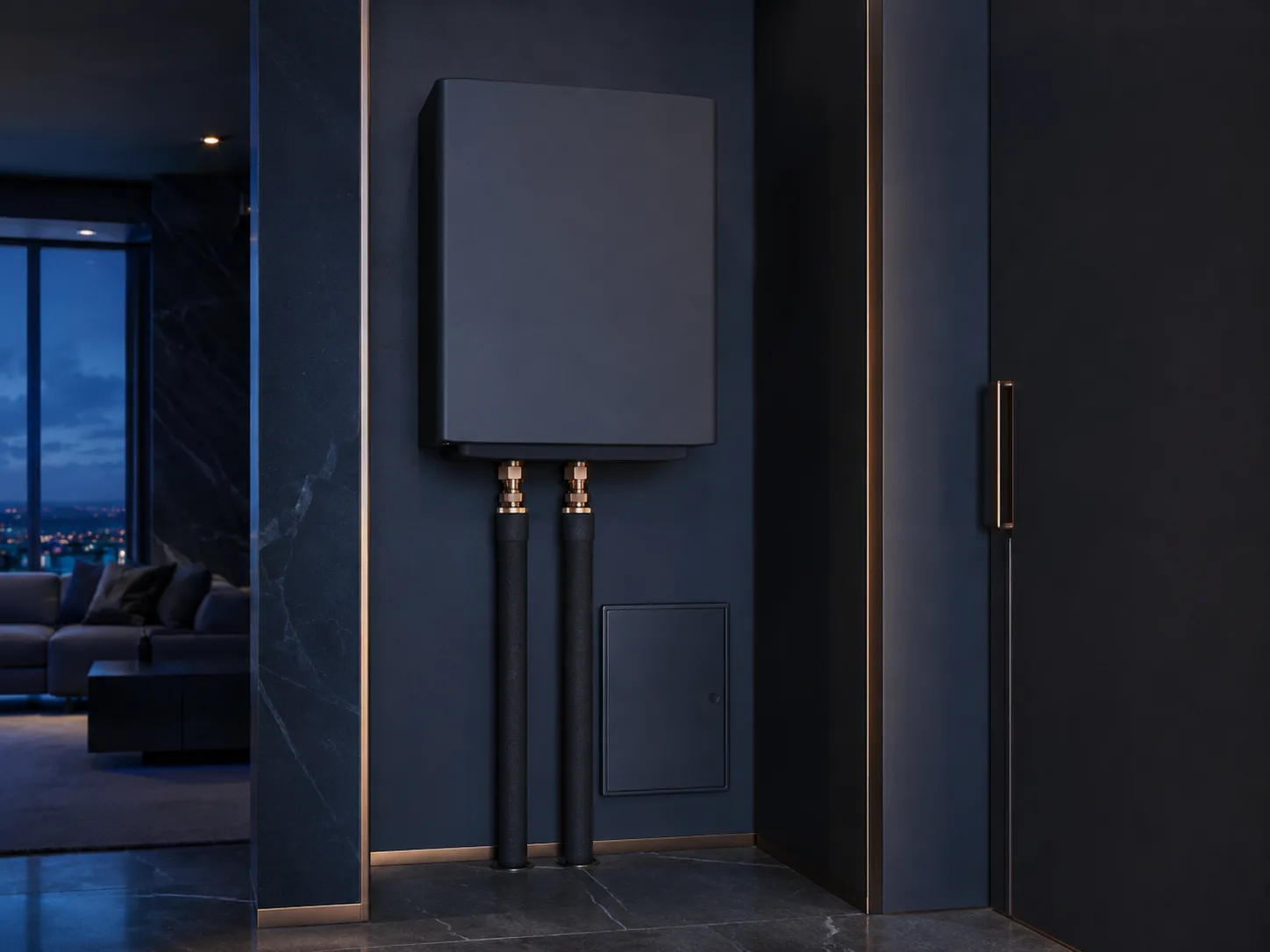 Aerotermia system for a Valencia city apartment